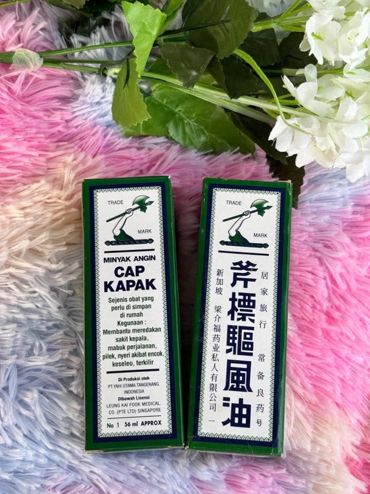 Aceite medicinal marca Minyak Cap Kapak Axe 56MLx2 Foto 3 de 3