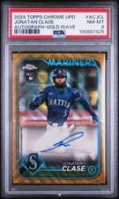 2024 TOPPS CHROME UPDATE CHROME BB UPDATE SER AUTOS JONATAN CLASE 30/50 PSA 8
