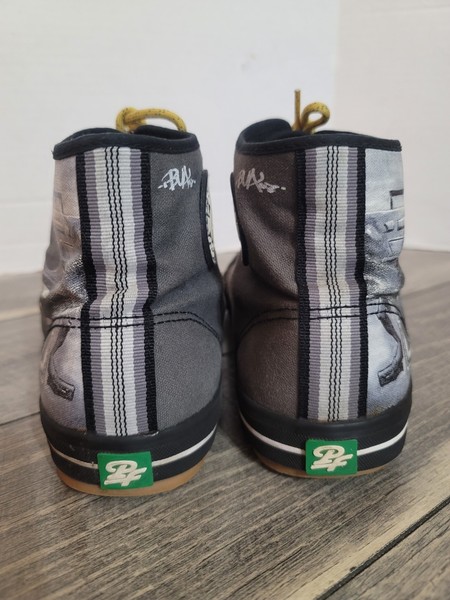 PF Flyers Edición Limitada BOOMBOX Hip Hop por Justin Bua Hombre 9.5 Mujer 10.5 RAROS 5