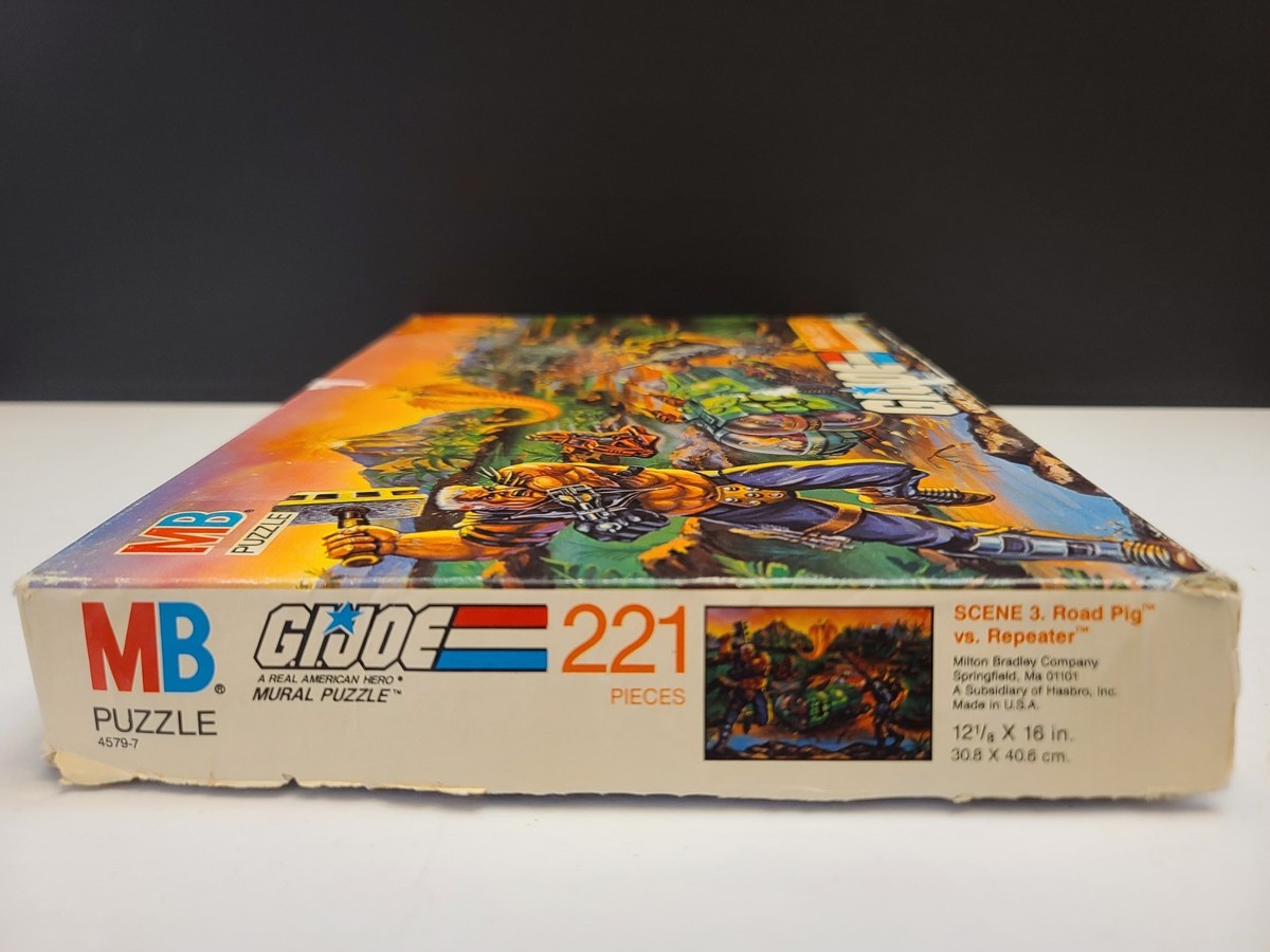 VINTAGE Hasbro 1980's G.I. JOE Puzzles Set Of 4 Puzzles READ