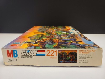 VINTAGE Hasbro 1980's G.I. JOE Puzzles Set Of 4 Puzzles READ