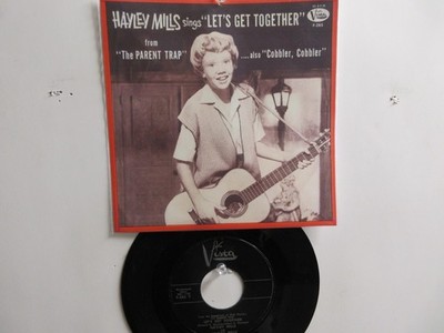 '   HAYLEY MILLS '  HIT 45 + PICTURE [Let's Get Together]  1961 !  