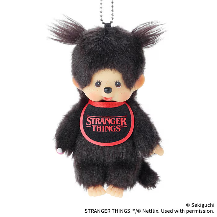 Monchhichi x Stranger Things Bib ver. Keychain Plush Mascot from