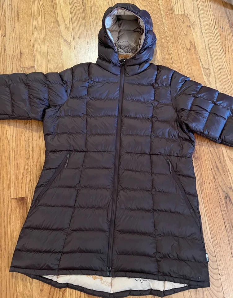 REI Co-op 650 Down Filled Parka 2.0 Brown Size XL Mountain Range Lining EUC - Image 2 of 4