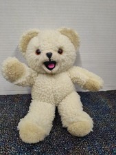 Snuggle Bear Vintage Stuffed Plush 1986 Lever...