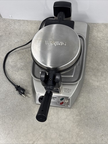 Waring Pro Belgian Waffle Maker Restaurant Style Rotating WMK300 Tested - Picture 4 of 9