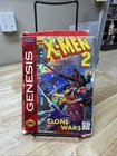 Sega Genesis X-Men 2 The Clone Wars Holo Holographic Tested Authentic Complete