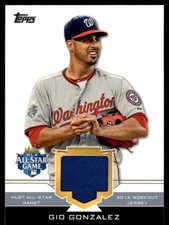 2012 Topps Update All-Star Stitches Gio Gonzalez Oakland Athletics #AS-GG