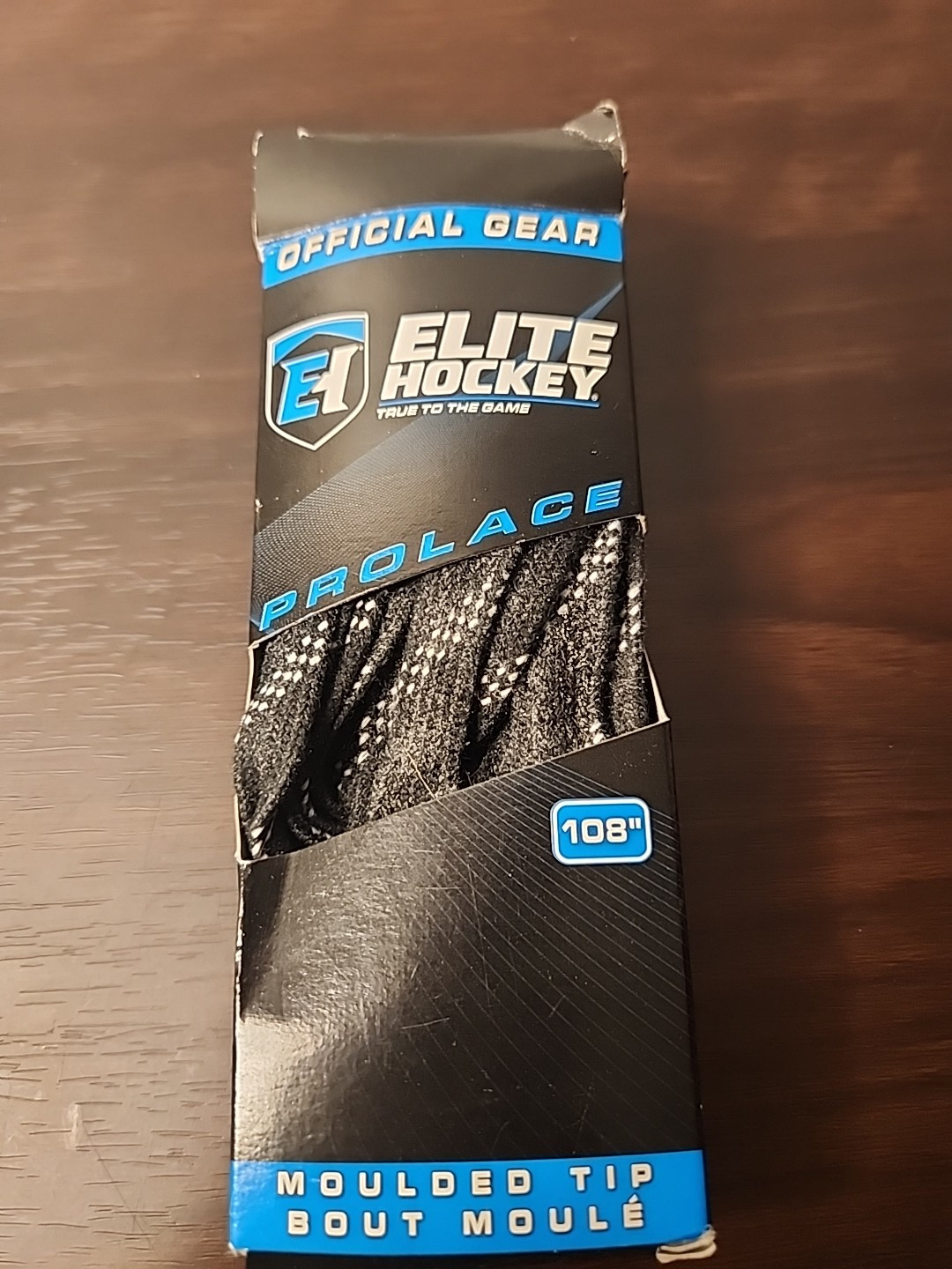 Elite Hockey Prolace Waxed Moulded Tip Skate Laces, 108