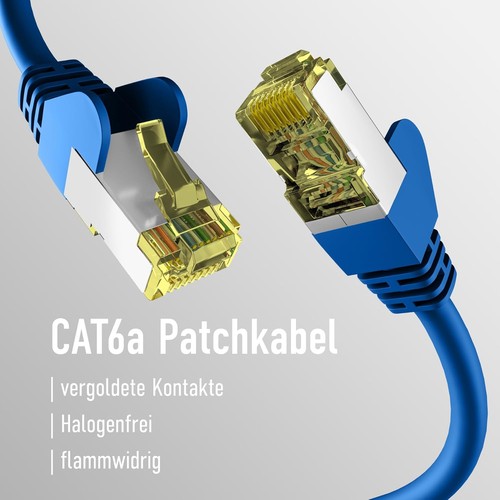 EFB-Elektronik Cat6a Patch Cable S/FTP PIMF 0.25 m Blue - 第 3/5 張圖片