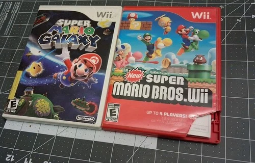Super Mario Bros Wii Super Mario Galaxy Nintendo Wii 2 Pack