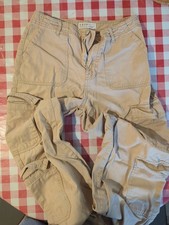 Primark Ladies Cargo Trousers. Size 10. Beige. Good Condition