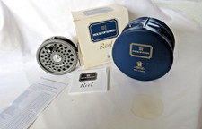 HARDY MARQUIS #7 TROUT FLY REEL, POUCH, OUTER BOX, PAPER WORK  AND LINED