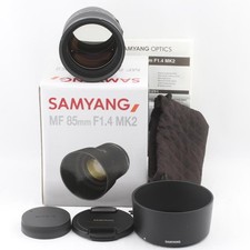 DDP SAMYANG MF 85mm F1.4 MK2 Sony FE Mount Manual Focus Lens Near Mint Japan