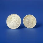 Silver Lot ,One (1)   Silver  Merc. Dime and 1/10 oz silver eagle💥💥
