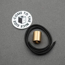 NEW! Nice Guy Machine Co. BRASS BNoT Lanyard Bead, Tactile Turn x NGMCo