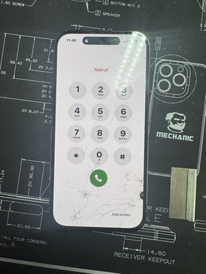iphone 14 pro display, small defect, black spot, original, calibrate OLED