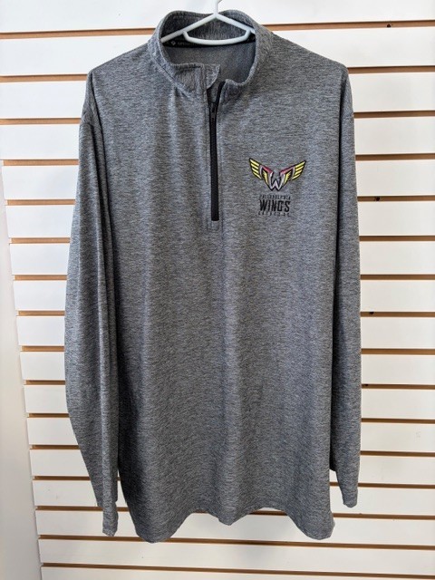 Philadelphia Wings Lacrosse Team Issued 1/4 Zip Pullover NLL Size XL Player