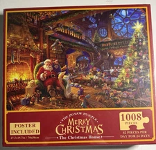 Advent Calendar Christmas Jigsaw Puzzle, 1008 Pieces The Christmas House