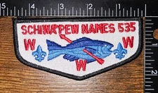 Lodge 535 Schiwa'pew Names Boy Scout Order of the Arrow OA WWW Fish Patch
