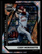 2021 Panini Elite Extra Edition #52 Cody Morissette Prime Numbers A #/175