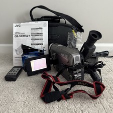 JVC GR-SXM527U Compact SVHS-C Super Video Camcorder Remote 400x Zoom BUNDLE VGC