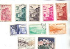 10 timbres Monaco oblitérés, lot 4