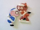 Vintage Lot of 2 Mouse Mice Ceramic Porcelain Christmas Ornaments Holiday Decor — photo 3