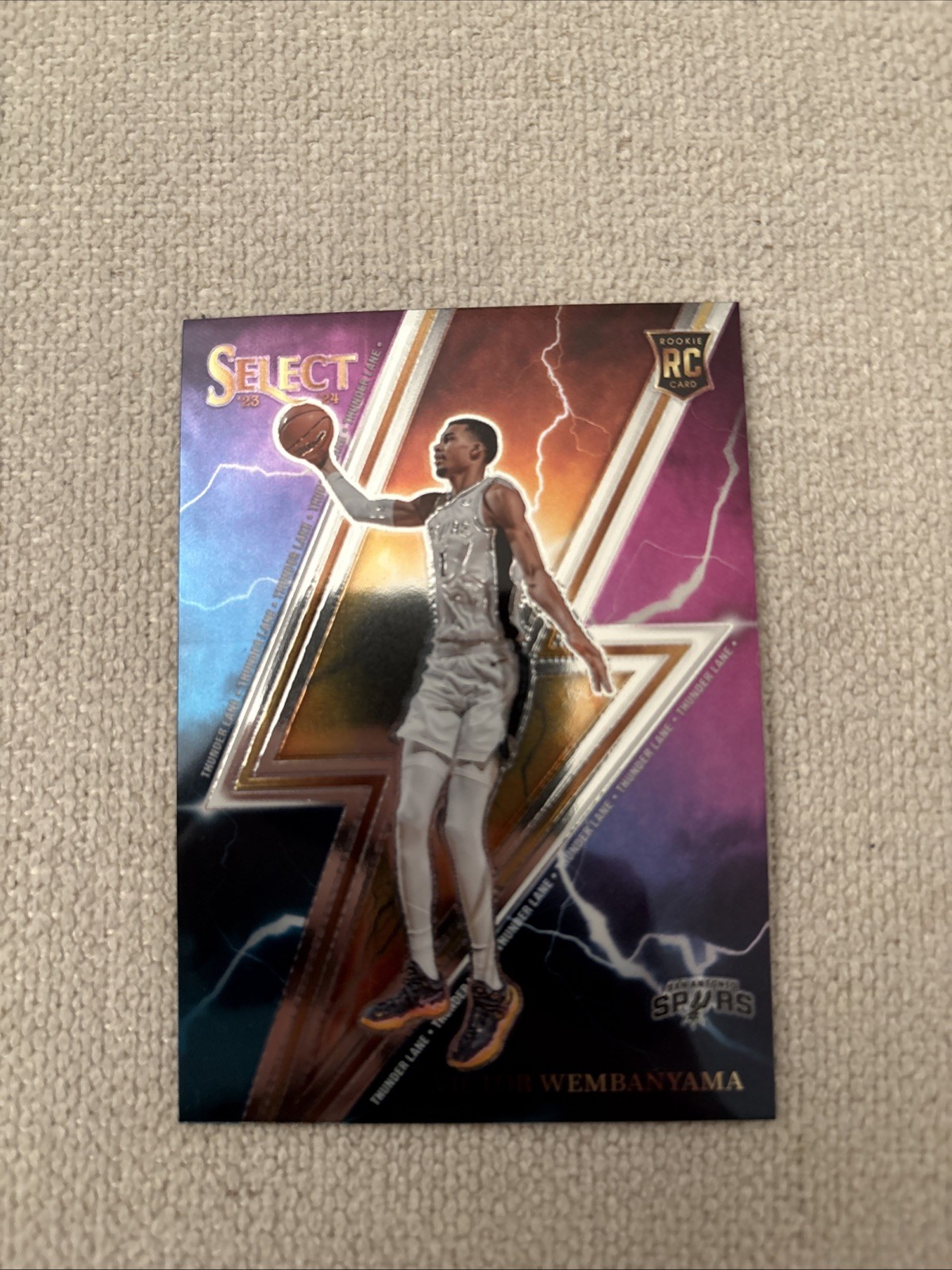 2023-24 Panini Select - Thunder Lane Victor Wembanyama #5 (RC)