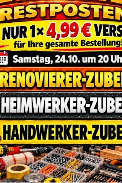 Heimwerker-Zubehör – Renovierer-Zubehör -  nur 1x Versandkosten pro Stream