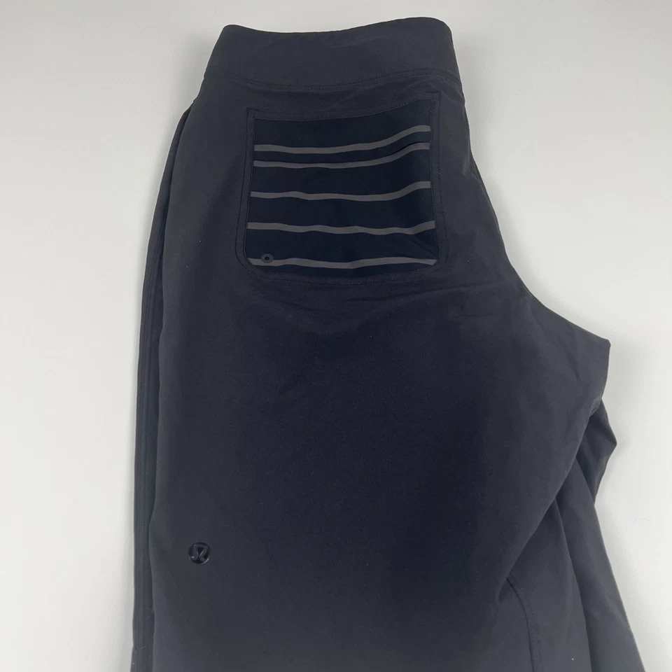 Pantalones Cortos Lululemon Para Hombre Talla 34 Elásticos Negros Gimnasio Correr Foto 3 de 4