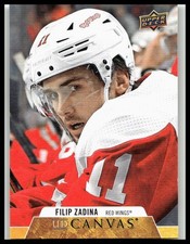 2020-21 Upper Deck #C29 Filip Zadina UD Canvas Detroit Red Wings