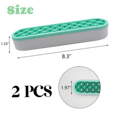 2 PCS Silicone Make up Brush Holder Cosmetic Storage Box Desktop Organizers ...