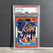Thurl Bailey Rookie Card 1986-87 Fleer #6 PSA 5