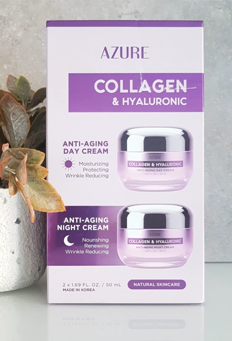 AZURE Collagen & Hyaluronic Anti-Aging Day Cream 50ml and Night Cream 50ml
Opens in a new window or