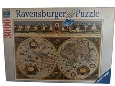 Ravensburger 3000 Piece Puzzle World Map 1665 100 COMPLETE