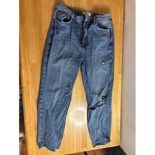We The Free Distressed Denim Jeans Women Blue...