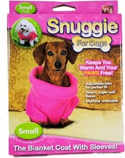 Snuggie For Dogs Small Pink; The Blanket Coat With Sleeves 8-11 inches, 8-11 lb