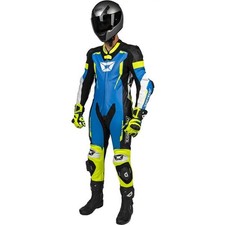 Cortech Sector Pro Air 1-Piece Leather Suit | Blue/Black/Flo Yellow