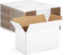 Eupako 11x6x6 Inches (30 Pack), White 
