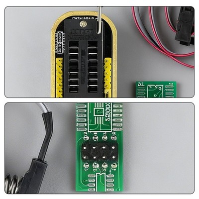 CH341A 24 25 Series EEPROM Flash BIOS USB Programmer Module + SOIC8 Test ClipTj