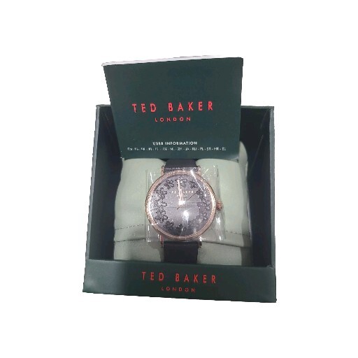 Ted Baker Ladies Phylipa Floral Black Leather Strap Watch | eBay display picture 1
