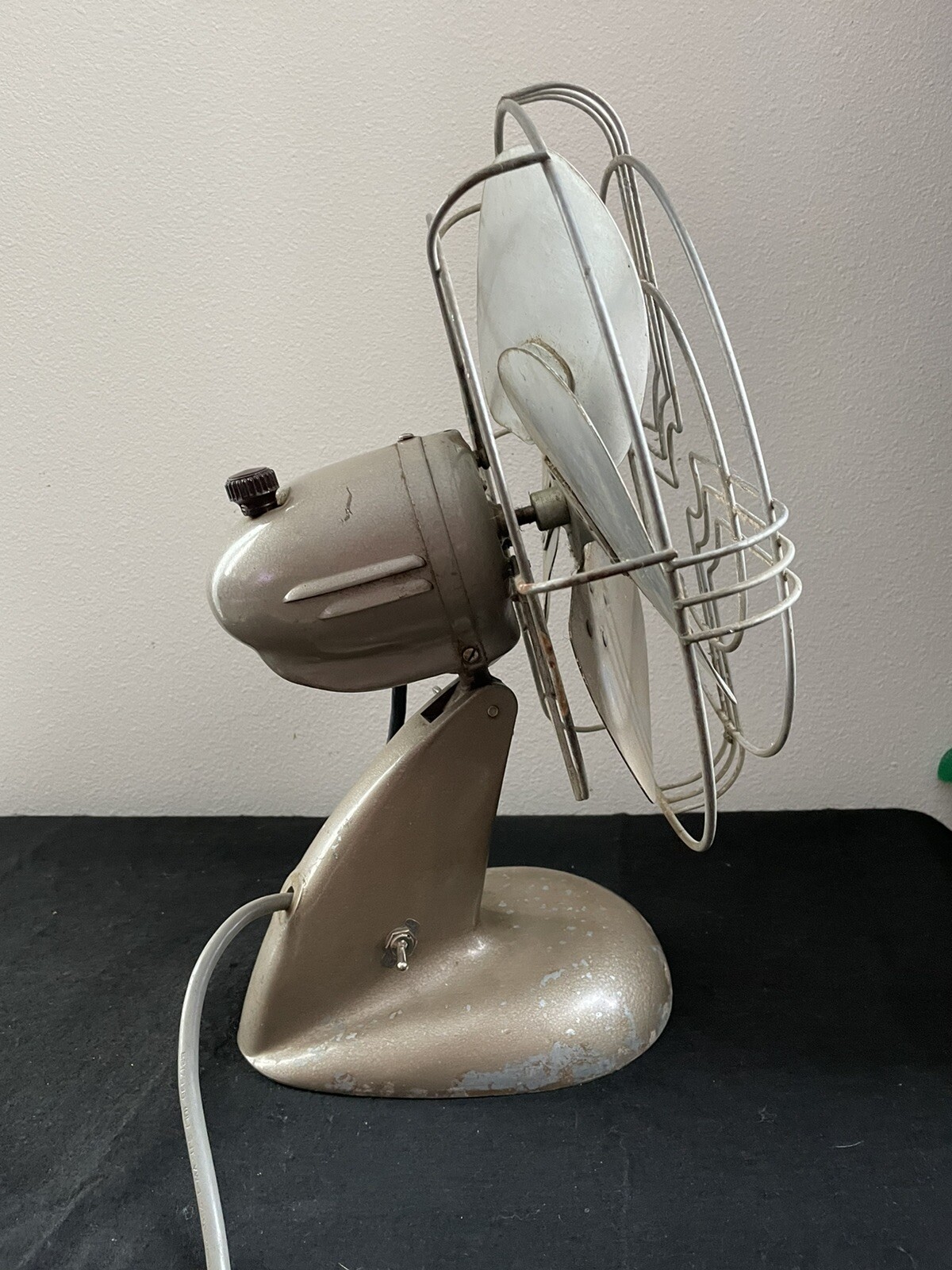 1940’s Vintage Antique Knapp Monarch Jack Frost Metal Electric Fan
