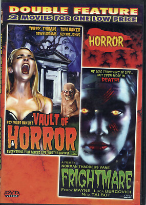 DVD, ''VAULT OF HORROR & FRIGHTMARE'' HORROR DOUBLE FEATURE