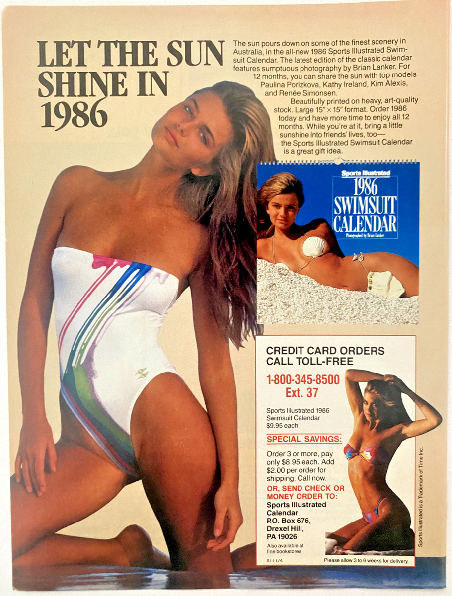 SI Swimsuit Kathy Ireland, Kim Alexis, Porizkova Vintage 1985