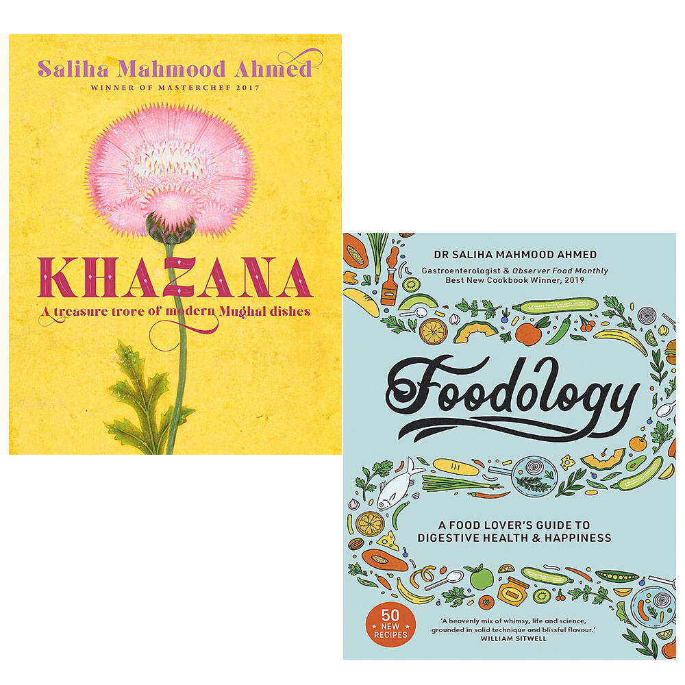 Saliha Mahmood Ahmed 2 Books Collection Set  Khazana, Foodology Hardcover