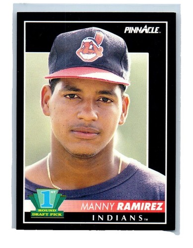 1992 Pinnacle #295 Manny Ramirez Rookie Card PSA 9 Mint Cleveland