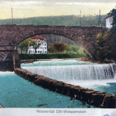 VTG RPPC Postcard Emil Hartmann, Mannheim wasserfall dill-weissenstein PFORZHEIM