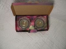 Crystal Candle holder Set 2 piece candle sticks in box ELEGANCE