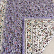 Indian Print Hand block Print Jaipuri Razai 100 Cotton Quilt Reversible blanket
